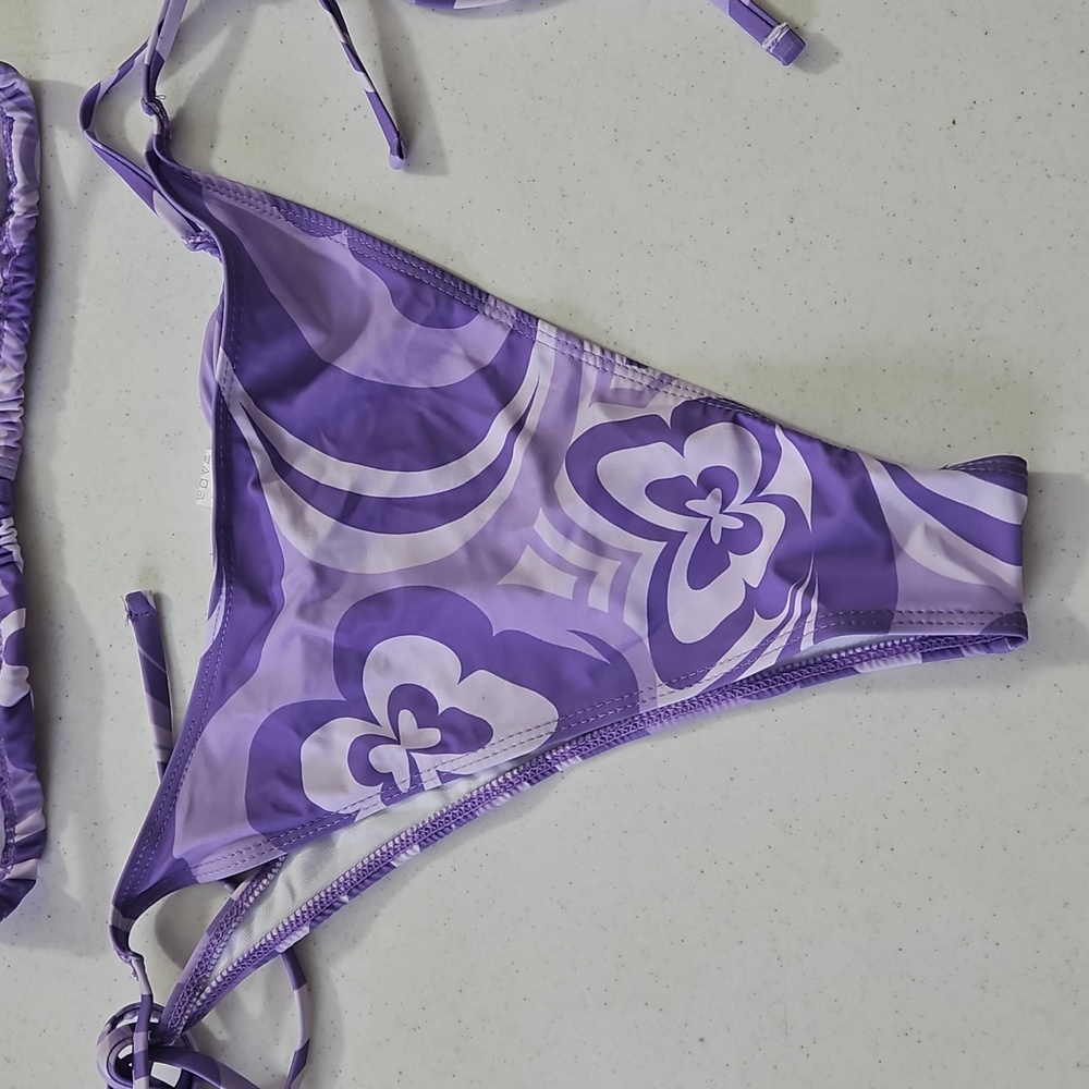 Purple Patterned Bikini Set - Picture 6 of 6